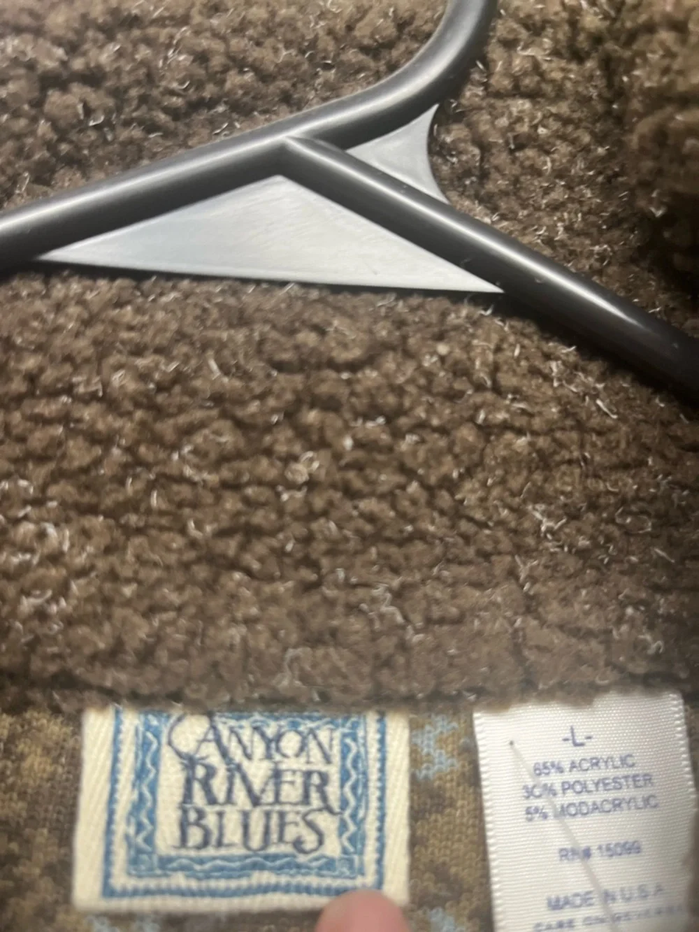 Brown Sherpa Plaid Zip-Up Jacket - Women's Teddy Coat - Picture 4 of 4